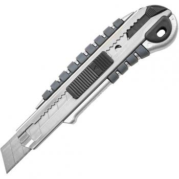 Cutter Aluminio Profesional con 5 hojas de 18 mm