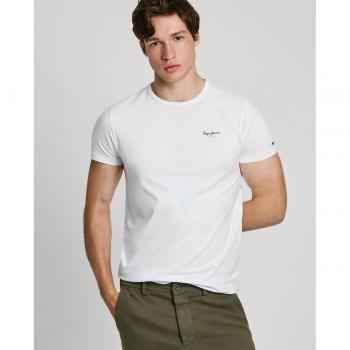Pepe Jeans Camiseta Original Basic 3 N Hombre Manga Corta Cuello Redondo Blanca
