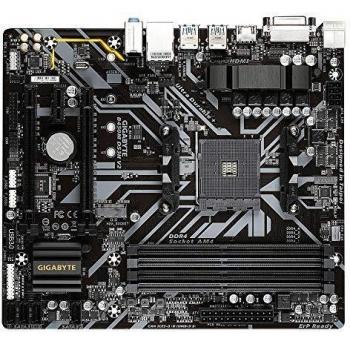 Gigabyte Technology PB AMD SAM4 B450M DS3H V2 4DDR4 PCIE M2 4SATA3 DVI-D HDMI MATX
