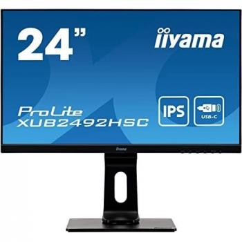 Iiyama ProLite XUB2492HSC-B1 23.8 IPS LED Full HD 75Hz USB-C Pivot Office Monitor Black