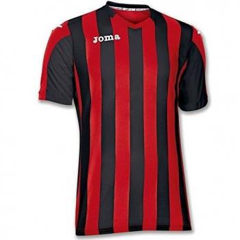 Joma Copa Camiseta de Equipación de Manga Corta, Hombre, Rojo/Negro, 6XS-5XS