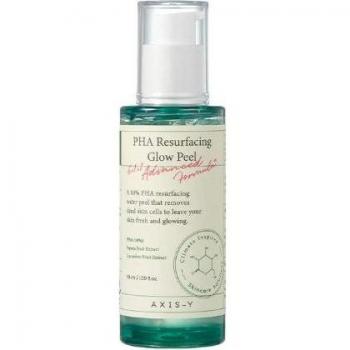 AXIS-Y PHA Resurfacing Glow Peel 50ml - Exfoliating peel, contains PHA (polyhydroxy acid), suitable for sensitive skin, promotes skin renewal, brightens complexion, hydrates while exfoliating, cruelty-free