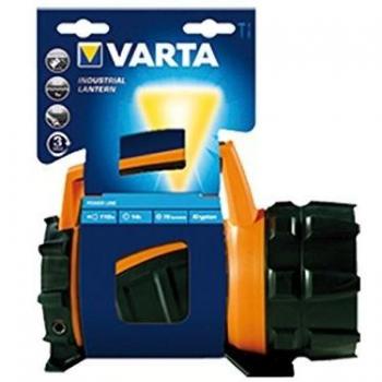 Varta 3 Watt LED Industrial Beam Lantern 4D Handlamp Flashlight Lantern Work Light Flashlight Workshoplamp - High Performance LED - Resistant to oil, gasoline and diesel - with stand