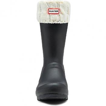 Calcetines Hunter 6stitch Cable S para mujer, ideales para botas bajas con puño doblado en blanco