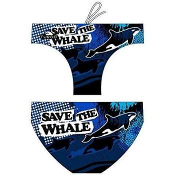 Bañador Slip Turbo Save The Whale Marino 4XL Hombre
