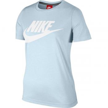 Nike Essential Tee Hybrid Camiseta, Mujer, Azul