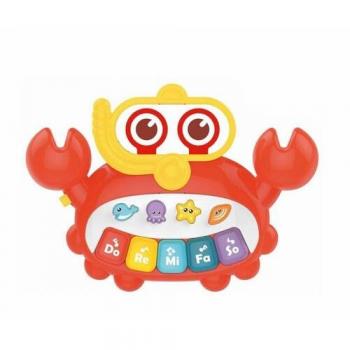 Cangrejo infantil musical con luz y sonido 18 x 13 x 3 cm