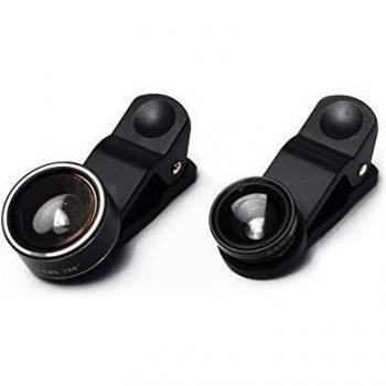 Kit de 3 Lentes Intercambiables con Clip Universal - Color Negro - FOCUS ON 3 en 1
