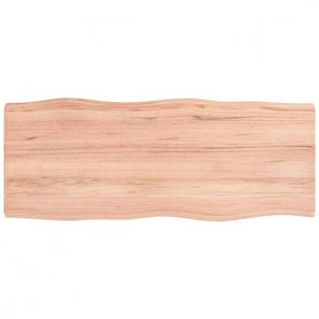 vidaXL Table Top Light Brown 100x40x(2-4)cm Treated Solid Wood Live Edge