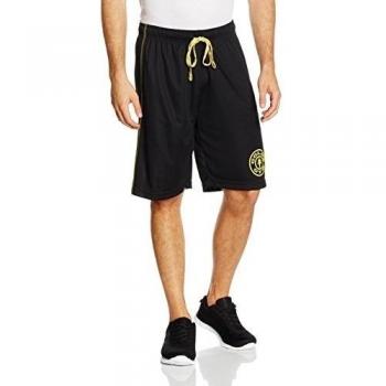 Gold's Gym Logo Mesh Premium Short, Pantalones Cortos Deportivos Para Hombre, Negro, X-Large