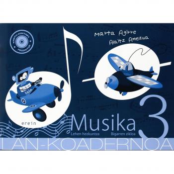 Musika LH 3: Testuliburua+lan-koadernoa+txirula-koadernoa+CD audio - 9788497468183