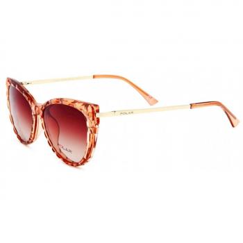 Polar 7501 Clip-On Polarized 08 Women’s Sunglasses Brown Size 55