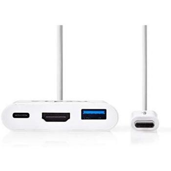 Adaptador Multi-Puerto USB 3.2 Gen 1 | USB-C Macho | Salida HDMI / USB-A Hembra / USB-C Hembra | 5 Gbps | 0.20 m