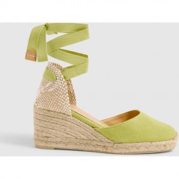 Castañer CARINA/6/002 Alpargatas de cuña de mujer verdes