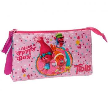 Trolls Happy Neceser de Viaje, 22 cm, 1.32 litros, Rosa