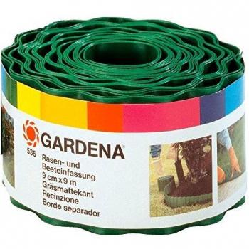 Gardena 536-20 - Cercadillo para Césped, Verde, 9 cm x 9 m