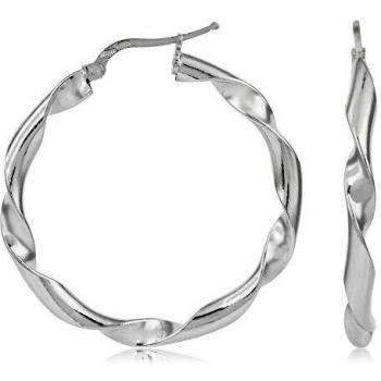 Córdoba Jewels | Pendientes en plata de ley 925 con diseño Aros Rizados Silver