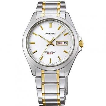 Orient Men39's Analogue Quartz Watch with Stainless Steel Strap FUG0Q002W6
