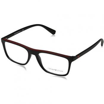 Emporio Armani - Montura de gafas - para hombre Negro matt schwarz - rot 53