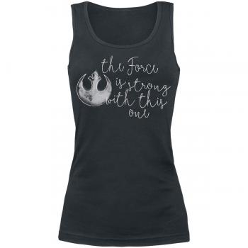 Star Wars The Force Is Strong with This One Top Mujer Negro XL