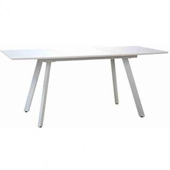 vidaXL Mesa de Comedor MDF Centro Mobiliario Salón Sala de Estar Decoración de Muebles Casa Hogar Bar Oficina Despacho 180x90x76 cm Blanco Brillante
