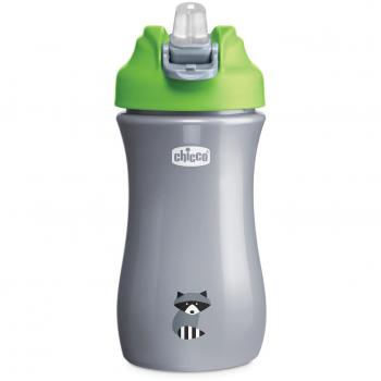 Chicco Pop-Up Cup 350ml Green with Silicone Spout for 2+ Years