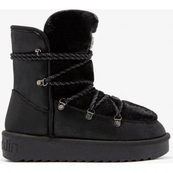 Botas Negras D. FRANKLIN para Mujer - Plataforma 4cm - Cordones