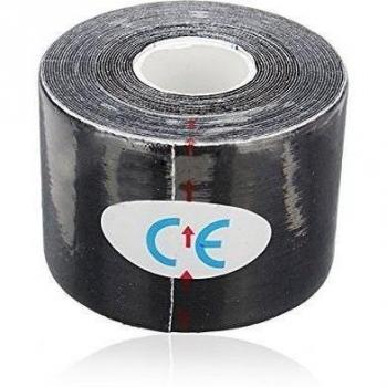 Sonline 1 Musculos Rollo Deportes Kinesiologia Cuidado de fitness atletico Salud 5M cinta * 5CM - Negro