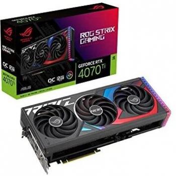 Asus ROG Strix GeForce RTX 4070 Ti OC Edition 12GB GDDR6X PCIe 4.0 Gaming Graphics Card with Triple Fans, DisplayPort, HDMI