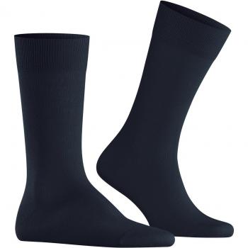 Burlington Men's Lord Cotton Socks, Plain Navy, Size 6.5-11