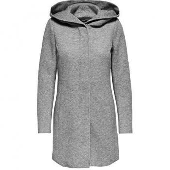 Only Sedona Women's Light Coat with Hood and Zipper Closure