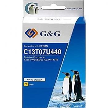 Cartucho de Tinta Genérico G&G Epson 407 Amarillo - Reemplaza C13T07U440-GG-407XLY