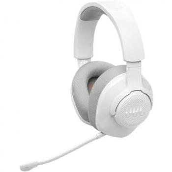 Auriculares Gaming Inalámbricos JBL Quantum 360, Bluetooth A2DP, Micrófono Extraíble con Stummschaltung, Sonido Envolvente JBL QuantumSOUND, Batería de 22 horas, Color Blanco
