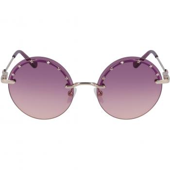 Liu Jo LJ3100S 718 Women's Round Gold Sunglasses