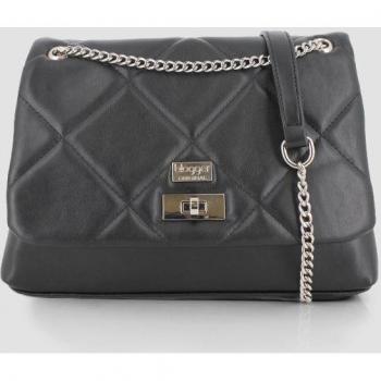 Bandolera de mujer negra en polipiel 78590