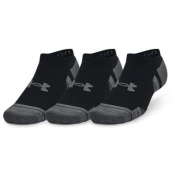 Calcetines Invisibles Under Armour Performance Cotton 3 Pares - Negro y Gris Oscuro - Talla XL