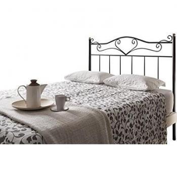 HOGAR24 Cabecero de forja-Negro-90cm