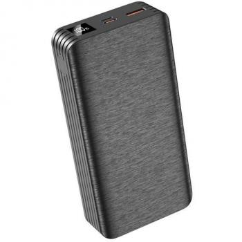 XO PR144 Powerbank 20000mAh - USB + Tipo C - Pantalla LCD - Carga Rápida - Color Negro