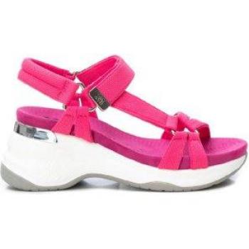 Sandalia de mujer Xti 142623 rosa con cierre adherente