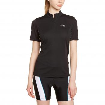 GORE BIKE WEAR, Malla de manga corta, Mujer, Ciclismo en carretera o MTB, GORE Selected Fabrics, ELEMENT LADY Thermo Jersey, Talla 34, Negro/Amarillo neón, SELMTL