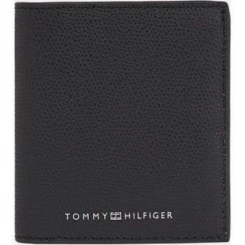 Tommy Hilfiger Cartera vertical de piel en negro con monedero