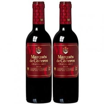 Marques DeMarques De Caceres - Vino Tinto Crianza, 375 ml, 2 unidades