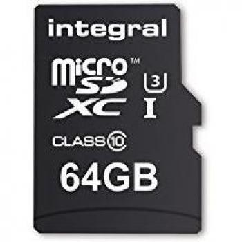Integral memory INMSDX64G10 - 9590NA3R micro SDXC Class{10} UltimaPro UHS-1 64 GB de tarjetas USB 3.0 lector de tarjetas