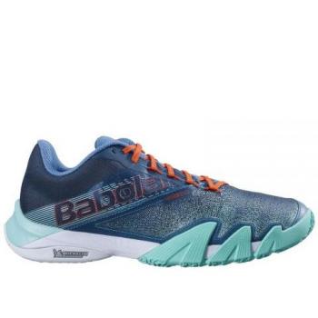 Zapatillas Babolat Jet Premura 2 para Pádel - Confort Superior, Ventilación Avanzada, Modelo 30f23752 8008, Color Azul, Talla 45, Diseñadas para Hombres