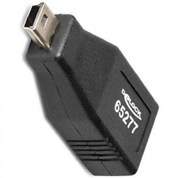 Delock Adaptador USB 2.0 A hembra a mini USB macho.