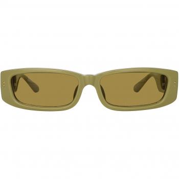 Linda Farrow TALITA LFL1419 C6 Women's Sunglasses Green Size 59