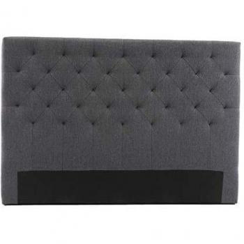 Cabecero tejido gris oscuro 140cm ENGUERRAND