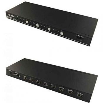 CONMUTADOR Matrix HDMI 4X4 4 ENT. 4 Sal. V1.4 3D