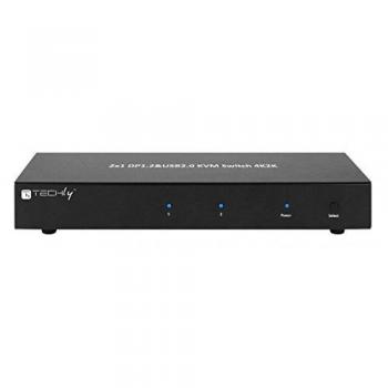 Interruptor KVM 2 Puertos DisplayPort/USB Dual Head Video 4K*30Hz