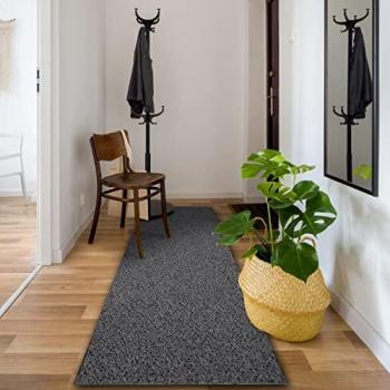 RUGSX Alfombra de Pasillo Traffic Gris 100x400 cm